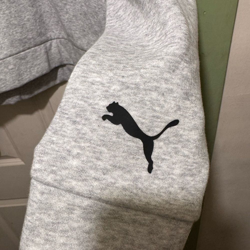 Puma Light Gray Quarter-Zip Pullover - image 2